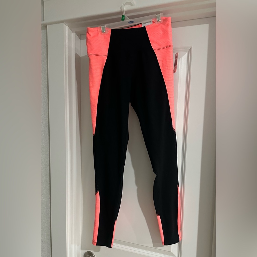 Junior Black and Pink Leggings